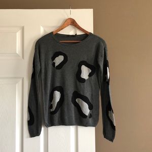 Animal print sweater